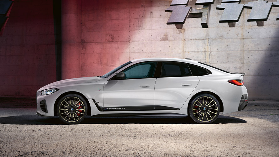 BMW 4-serie Gran Coupé G26 ICE Sett fra siden BMW M Performance Parts BMW 4-serie Gran Coupé G26 ICE sett fra siden