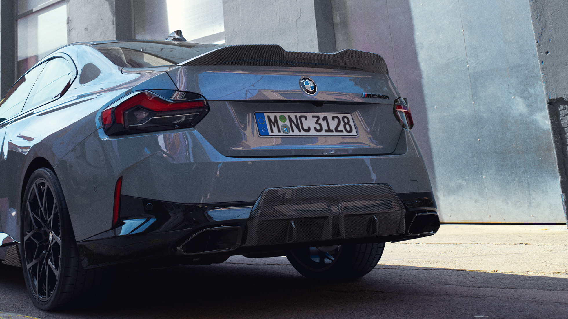 BMW 2-serie Coupé G42, sett bakfra næropptak BMW M Performance Parts BMW 2-serie Coupé G42 sett bakfra næropptak