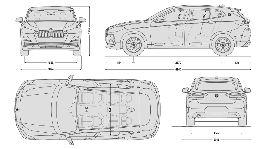 BMW X2 Tekniske data