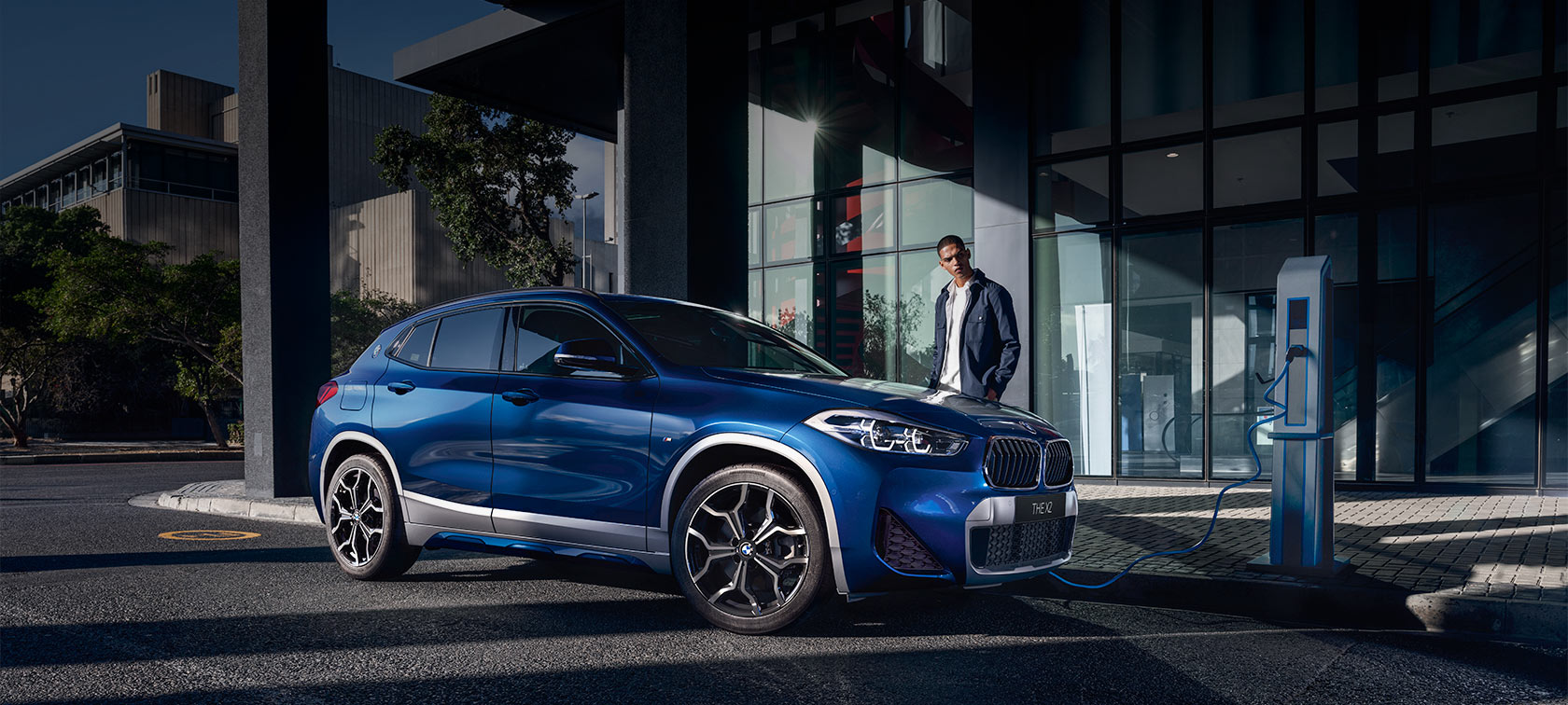 Sett skrått forfra BMW X2 xDrive25e Plug-in hybrid BMW X2 xDrive25e Plug-in hybrid F39 2020 Sett skrått forfra