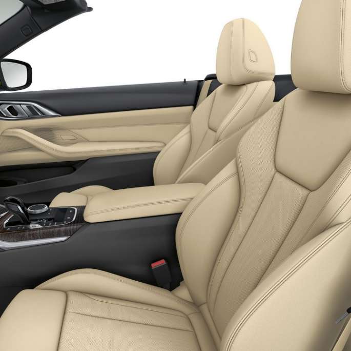 BMW 4-serie Cabriolet G23 2020 Basisutstyr Interiør Seter