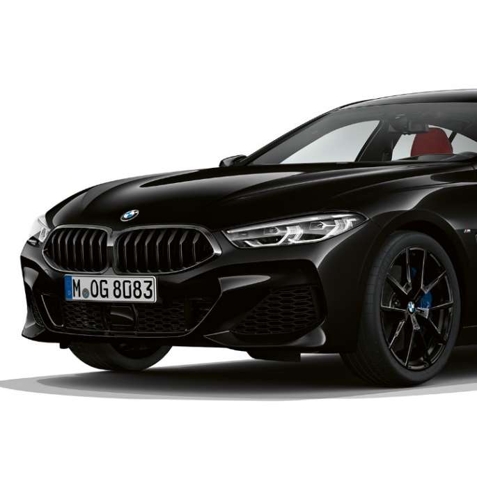 BMW 8-serie Gran Coupé, M Sportspakke sett skrått forfra